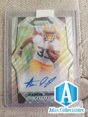 2017 Aaron Jones Prizm Silver Wave Rookie AUTO 022/149 RA-AJN